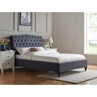 Limelight Rosa Single Dark Grey Fabric Bed