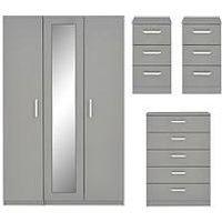 One Call Sanford Part Assembled High Gloss 4 Piece Package