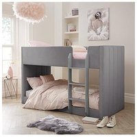 The Very Collection Panelled Velvet Bunk Bed With Mattress Options (Buy & Save!)