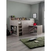 Julian Bowen Noah Midsleeper Bed With Storage And Desk
