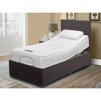 ASC Contour Memory Electric Adjustable Divan Bed - 3ft Single