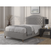 British Bed Company Alice Super King Ascot Grey Fabric Bed