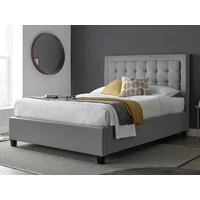 Bedmaster Brandon Grey Fabric Ottoman Bed Frame - 4ft6 Double