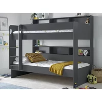 Bedmaster Oliver Onyx Grey Bunk Bed Frame - 3ft Single