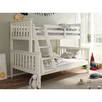 Bedmaster Carra White Triple Bunk Bed Frame - 3ft Single