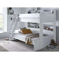 Bedmaster Oliver White Triple Bunk Bed Frame - 3ft Single