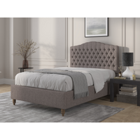 British Bed Company Alice King Size Venice Grey Fabric Bed