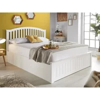 Bedmaster Grayson White Wooden Ottoman Bed Frame - 5ft King Size