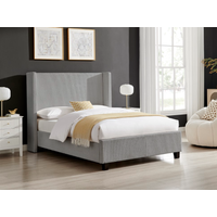 Limelight Gemini King Size Grey Fabric Bed