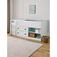 The Very Collection Jackson Mid Sleeper Bed With Drawers, Shelving And Mattress Options (Buy & Save!)