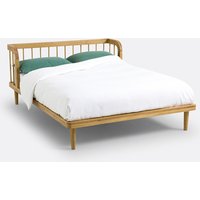Matea Solid Oak Bed with Bed Base