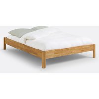 Zulda Solid Oak Bed with Bed Base