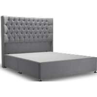 Didsbury Bed Urban Grey - Single / Ottoman / Chrome
