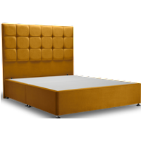 Hoxton Bed Mustard - Single / No Storage / Chrome