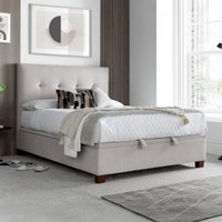 Walkworth – King Size – Fabric Ottoman Storage Bed - Clay - Fabric – 5ft – Happy Beds