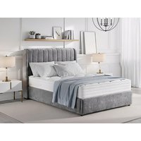 ASC Finley Grey Fabric Ottoman Bed Frame - 5ft King Size