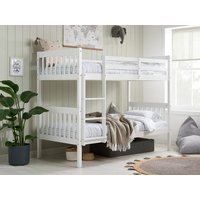 Birlea Benji White Wooden Bunk Bed Frame - 3ft Single