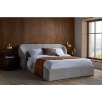 Birlea Milan Grey Boucle Fabric Bed Frame - 4ft6 Double
