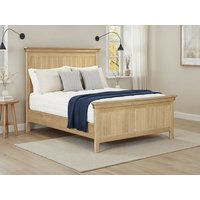 ASC Oakhampton Light Oak Wooden Bed Frame - 6ft Super King Size