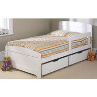 Friendship Mill Wooden Rainbow Kids Bed, Single Short, No Storage, Blue, No Guard Rail