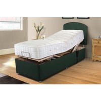 Uplift� Rejuvenate 1000 Pocket Wool Adjustable Bed and Mattress Set, Cream, 2 Drawer, 90 x200