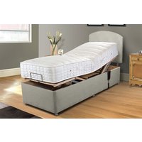 Uplift� Align Ortho 1000 Pocket Wool Adjustable Bed and Mattress Set, Cream, 2 Drawer, 90 x200