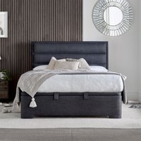 Kirkby - Super King Size - Fabric Ottoman Storage Bed - Slate Grey - Fabric - 6ft - Happy Beds