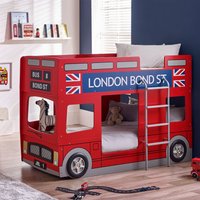 Kids London Bus - Single Bunk Bed - 3ft - Happy Beds