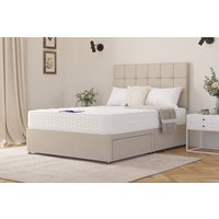 Zante Ortho Traditionally Sprung Mattress + Premium Divan Bed, Marine, 4 Drawer, King Size