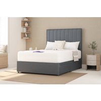 Cashmere Ortho 1000 Pocket British Wool Mattress + Premium Divan Bed, Marine, 4 Drawer, King Size