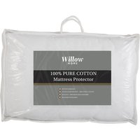 Willow Luxury 100% Cotton Mattress Protector, EURO