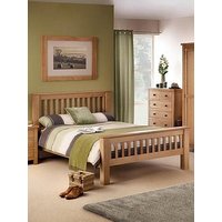 Julian Bowen Amsterdam Solid Oak/Oak Veneer Oak Bed Frame
