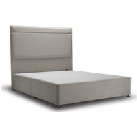 Ludlow Bed Vanilla - Super King / Side Ottoman / Dark Wood
