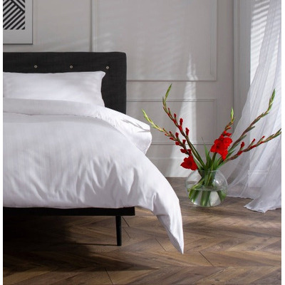 Polycotton Sateen Stripe - Extra Large Single Duvet Cover Set