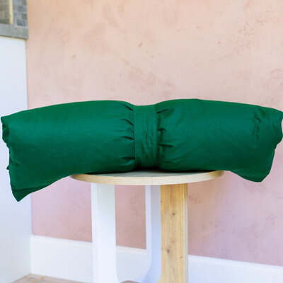 Dog Bed Duvet Cover in Two Sizes Polycotton Green - Medium - Large