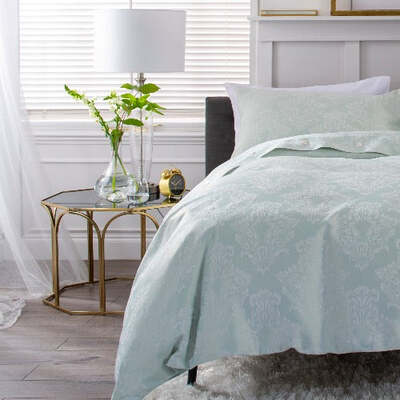 Cotton Rich Duck Egg - Extra Large Single Duvet Cover Set