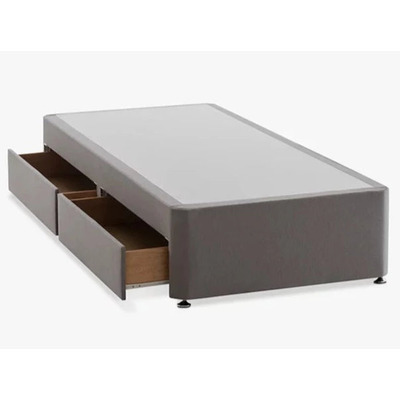 Standard Divan Base with Storage and Headboard Options - 5FT King 150cm x 200cm / No Drawers / No Headboard
