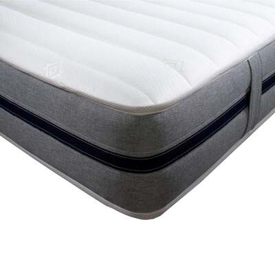Starlight Beds™ – 8 Inch Deep All Foam Mattress with 7 Zone Support Foam and Memory Foam (STARLIGHT 07 - BLUE BAND) - 3ft Single Mattress (90cm by 190