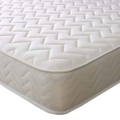Starlight Beds™ Hybrid Spring & Memory Foam Mattress with a White Zig Zag Cool Touch Cover - 5ft King Mattress Size Mattress (150cm x 200cm)
