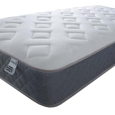 Starlight Beds Jump Jack Hybrid Spring & Memory Foam Mattress with Cool Touch Cover - 2ft6 by 5ft9 Shorty Mattress (75cm by 175cm)